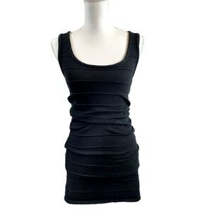 Cool Attitude Women's S Small Black Sleeveless Bodycon Sweater Dress